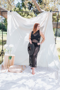 Chinca Black Mesh Dress