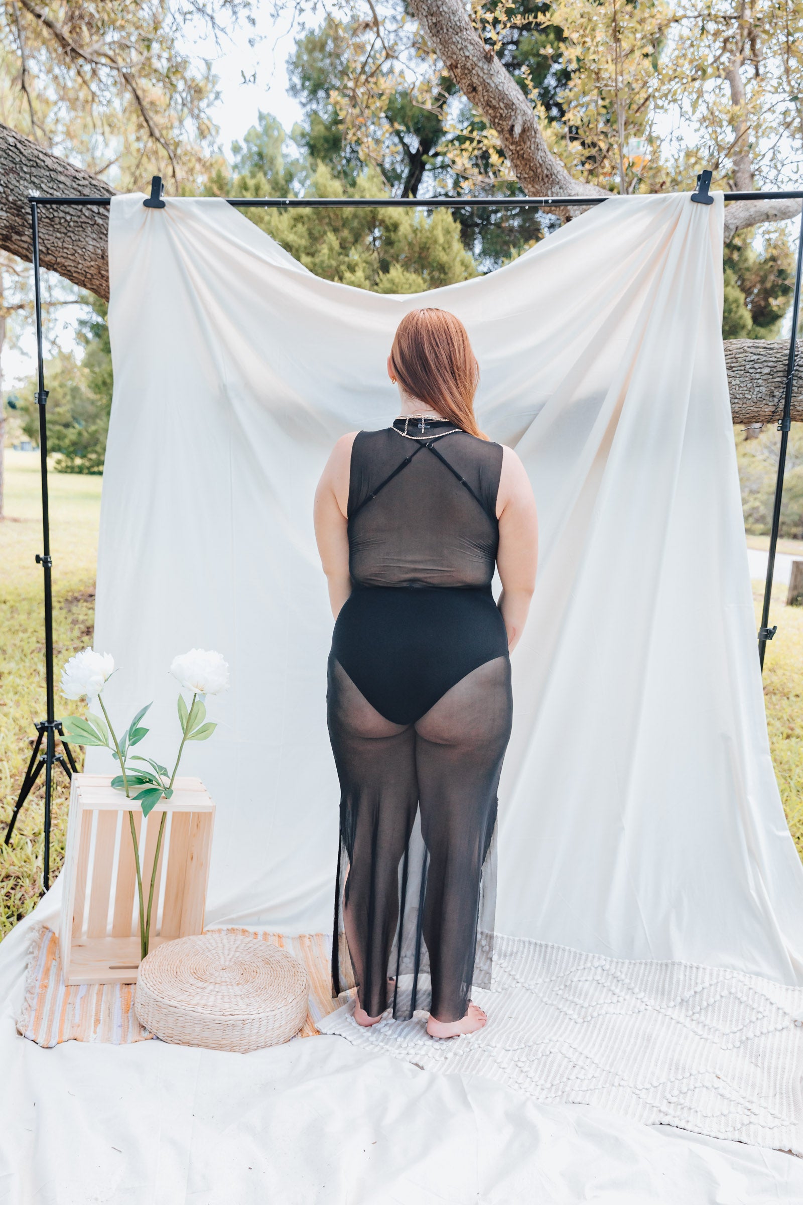 Chinca Black Mesh Dress