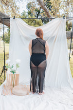 Load image into Gallery viewer, Chinca Black Mesh Dress
