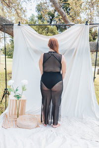 Chinca Black Mesh Dress