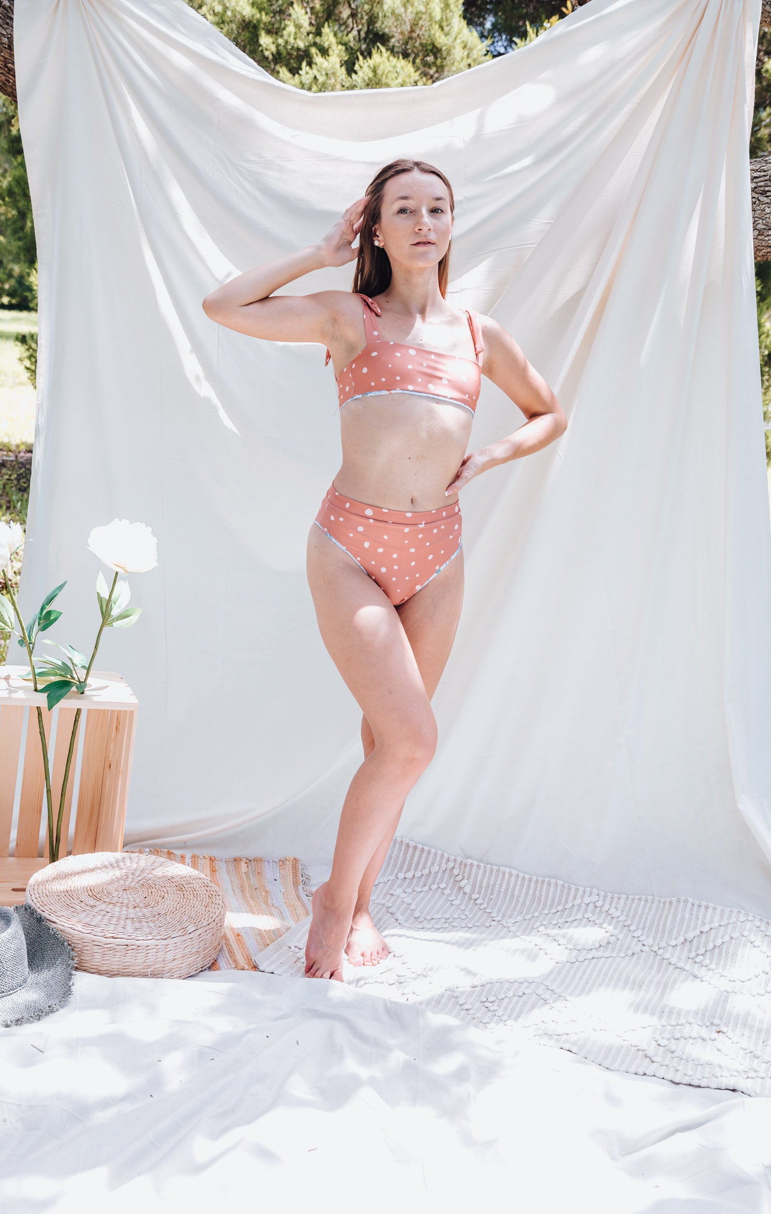 Chinca Peony Reversible Bikini Bottom