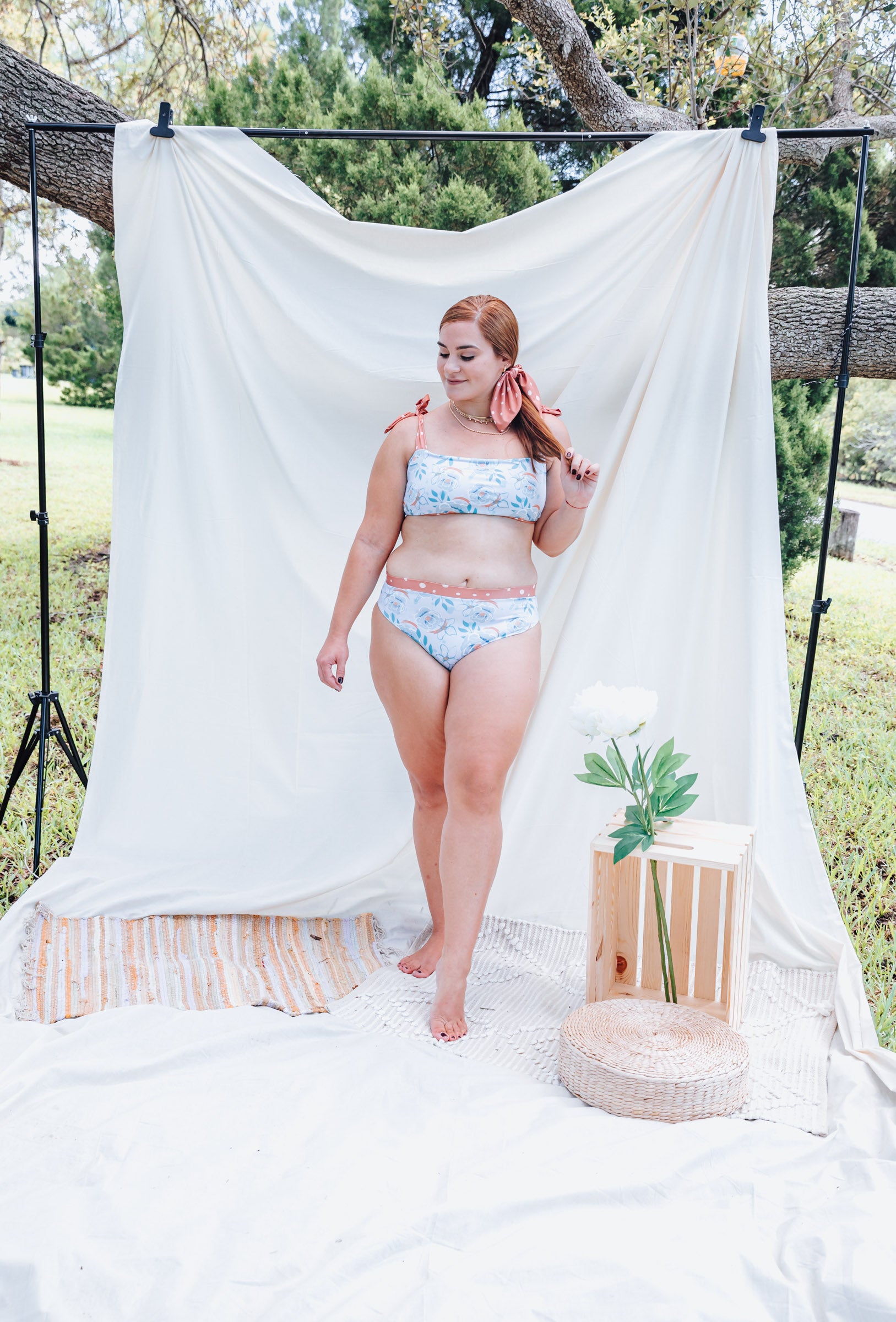 Chinca Peony Reversible Bikini Bottom