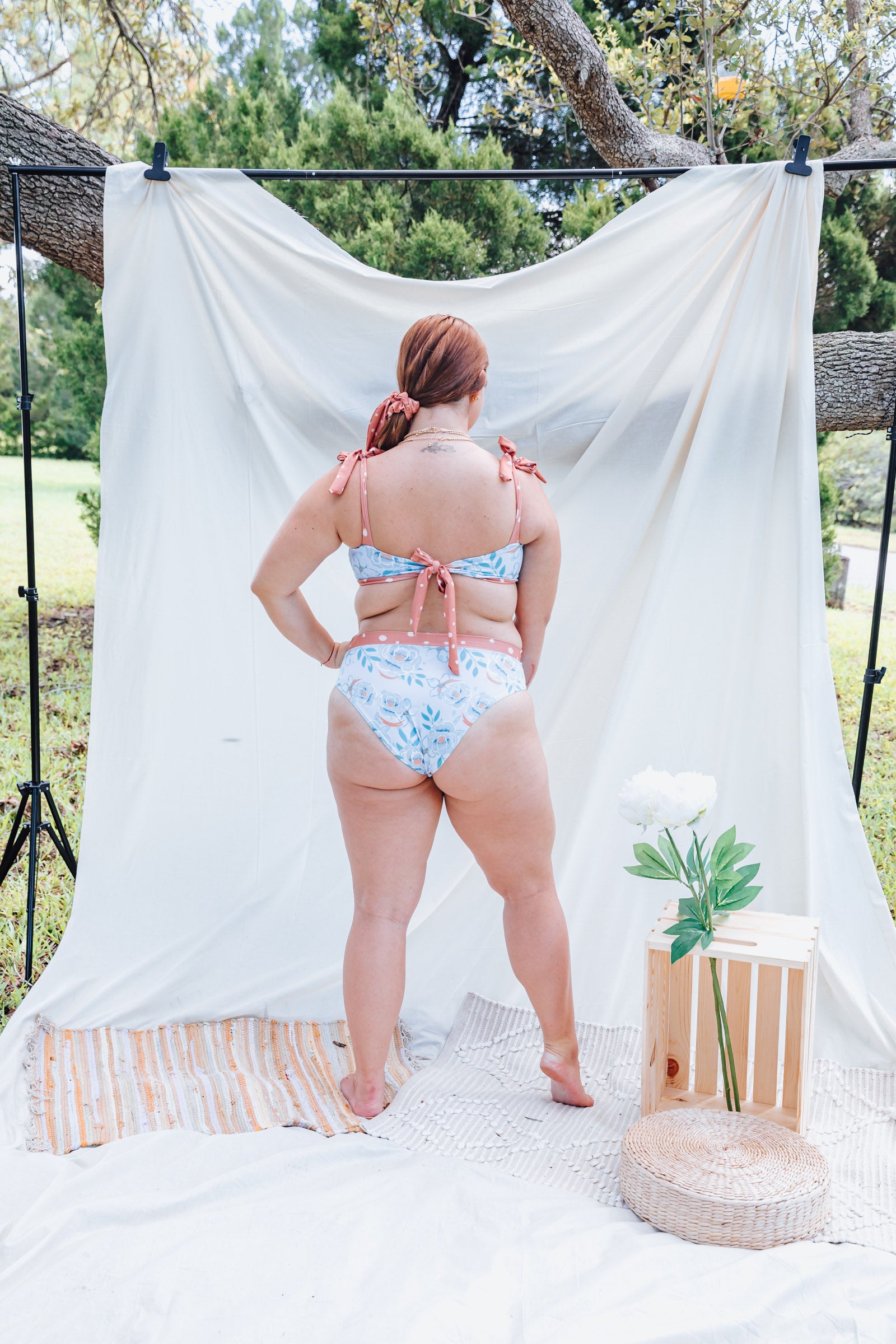 Chinca Peony Reversible Bikini Bottom