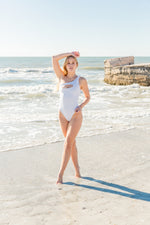 Load image into Gallery viewer, Chinca Pilar in White One Piece Swimsuit
